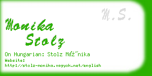 monika stolz business card